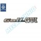 Logo arrière chromé "GOLF GTI" Golf 2 / Golf 3