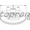Jeu de 2 disques de frein avant VAG 5x100 312mm