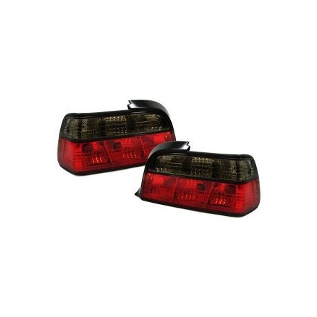 Feux arrière cristal noir et rouge Bmw E36 coupé / cabriolet