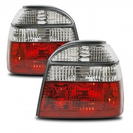 Feux arrière, VW Golf 3 91-97, rouge/clair