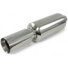 Silencieux inox universel chrome 1x101mm rond