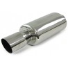 Silencieux inox universel chrome 1x101mm rond