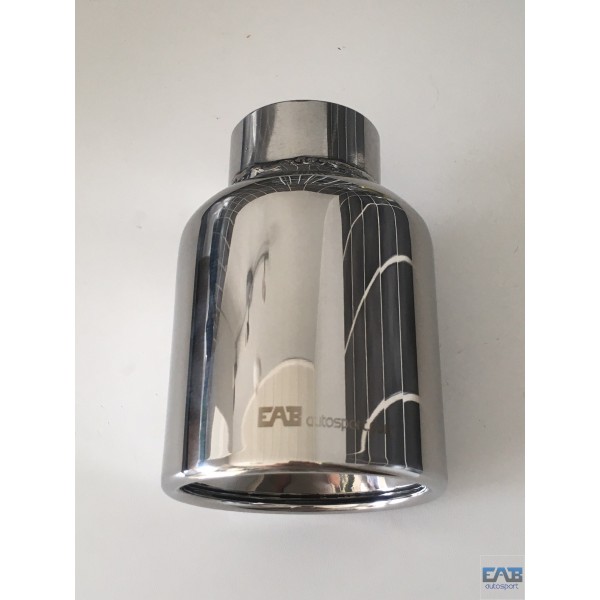 SORTIE DOUBLE ECHAPPEMENT BMW E30 E36 E46 E90 E91 EMBOUT 2x 76MM BISEAUTE FIN