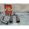 Suppression silencieux arrière inox 2x100mm type R20 R32 Golf 5 Golf 6