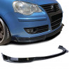 Lèvre de spoiler avant CUP noir brillant pour VW Polo 9N3 05-09