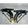 Kit triangle 10 pièces avec silent bloc polyurethane renforcé jaune Golf 4 Audi A3 8L Leon 1M
