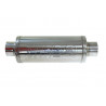 Silencieux universel corps rond Longueur 300mm entrée / sortie 76mm