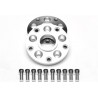 Cales changement entraxe 5x120 (65,1) vers 5x130 (71,6) Porsche avec insert en acier
