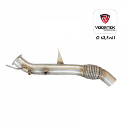 Downpipe décata Voortek BMW E87 E90 E91 E92 E93 M47N2 diamètre raccord 61mm