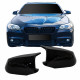 Coques rétroviseur noir brillant look M pour BMW F10, F11, F18 2010-2013