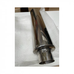 Silencieux universel EABautosport corps rond Longueur 300mm entrée / sortie 76mm