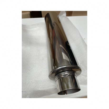 Silencieux universel EABautosport corps rond Longueur 300mm entrée / sortie 76mm