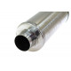 Silencieux universel corps rond Longueur 300mm entrée / sortie 76mm