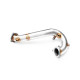 Downpipe decata inox version courte 4 sondes Audi A4 B8 A5 8T 2,7L 3L Tdi diamètre 63,5mm