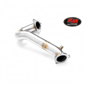 Downpipe decata inox version courte 4 sondes Audi A4 B8 A5 8T 2,7L 3L Tdi diamètre 63,5mm