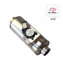 Silencieux universel à clapet corps rond 63mm Longueur 310mm + télécommande