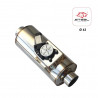 Silencieux universel à clapet corps rond 63mm Longueur 310mm + télécommande