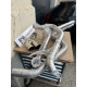 Ligne inox full tube 63,5mm A3 8P Leon2 1P Golf 5 TDi 1,9L 2L TDi BKX BXE BKD SANS FAP sortie ronde 2x76mm