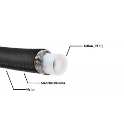 1M flexible carburant renforcé diamètre 8mm