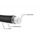 1M flexible carburant renforcé diamètre 8mm