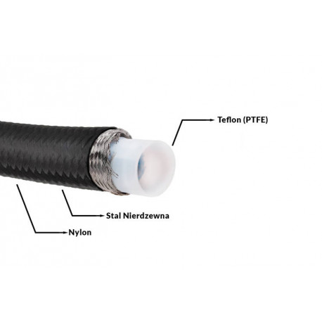 1M flexible carburant renforcé diamètre 8mm