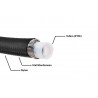 1M flexible carburant renforcé diamètre 8mm