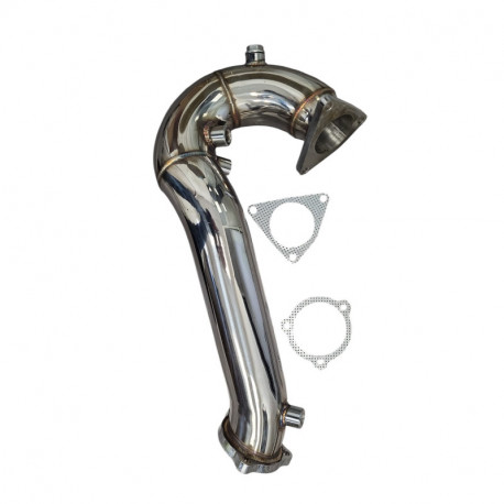 Downpipe decata inox version courte 3 sondes Audi A4 B8 A5 8T 2,7L 3L Tdi diamètre 63,5mm