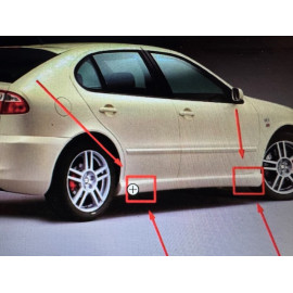 Kit 4 caches bas de caisse Seat Leon 1M Cupra FR Jupe Latérale Bouchons G+D